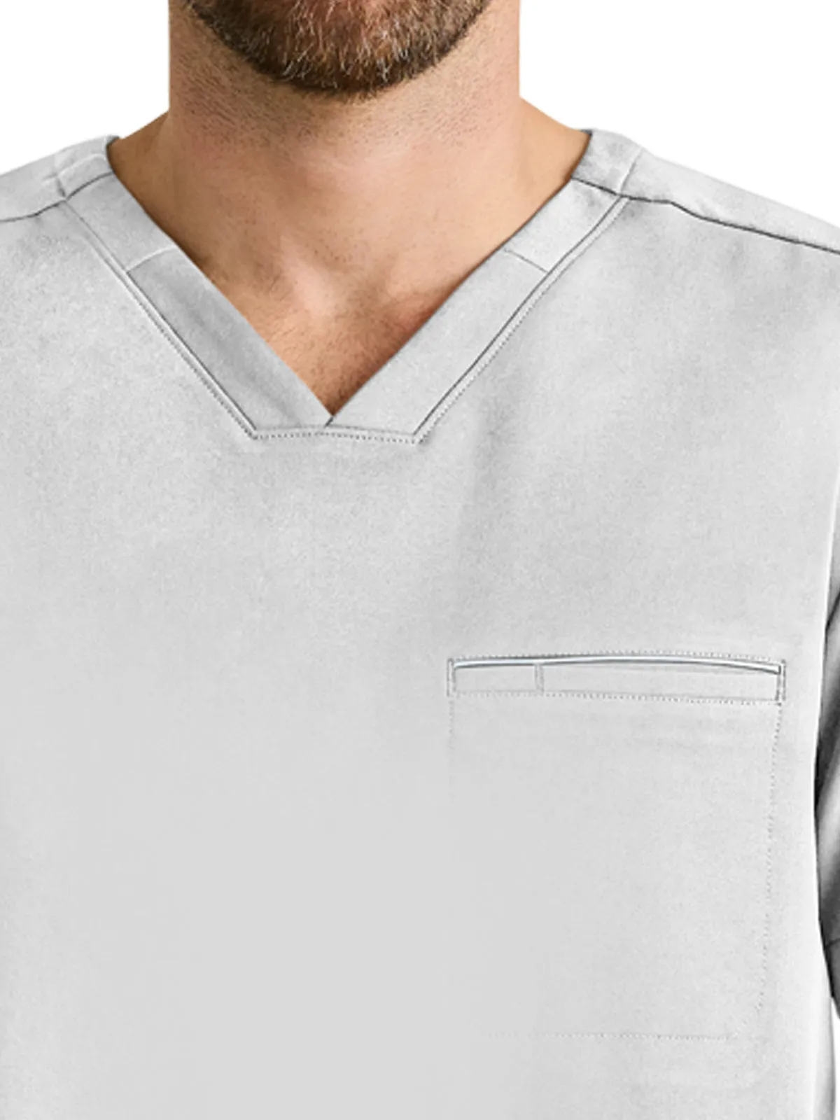 Men's 1-Pocket Spencer Moisture Wicking Top - 2381 - Silver Stone