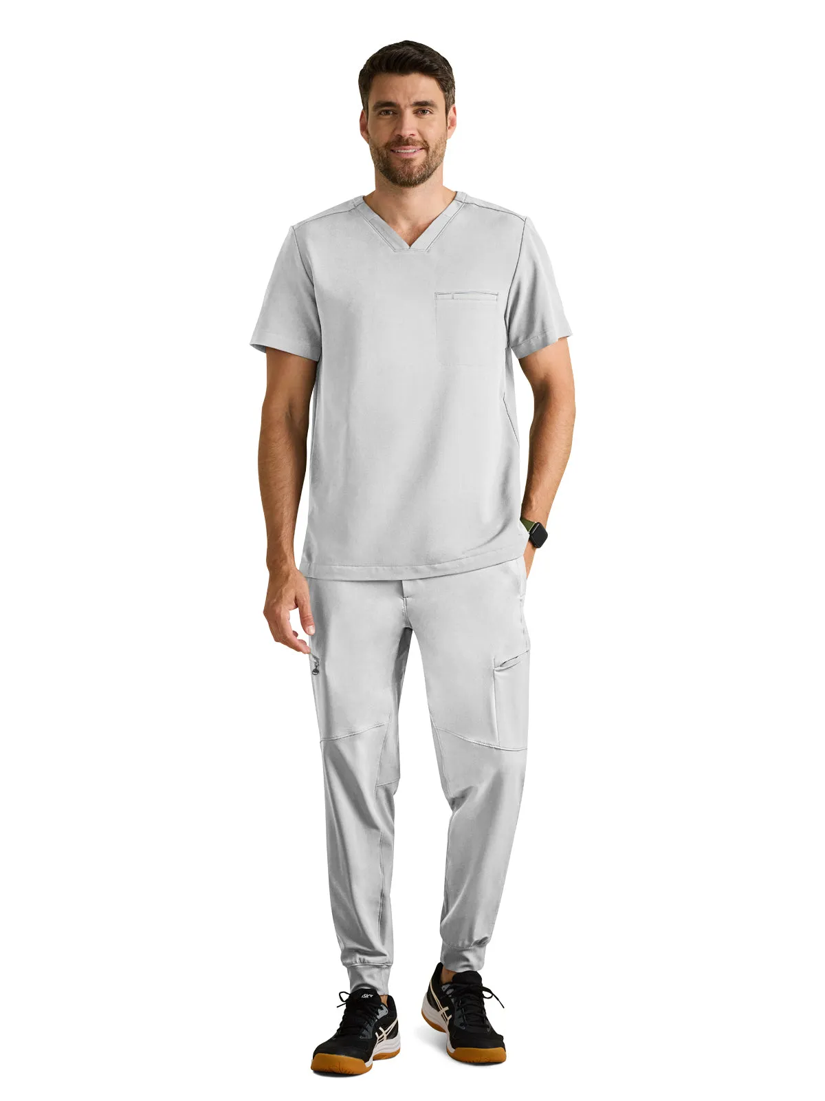 Men's 1-Pocket Spencer Moisture Wicking Top - 2381 - Silver Stone