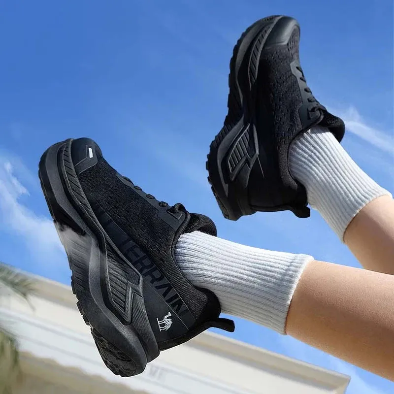 Men's and Women's Lightweight Running Shoes – Soft Sole Sneakers, Shock-Absorbent, Breathable, Thick-Soled Casual Sports Footwear