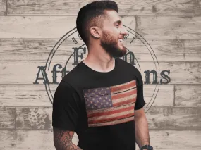 Men's Distressed USA T-shirt