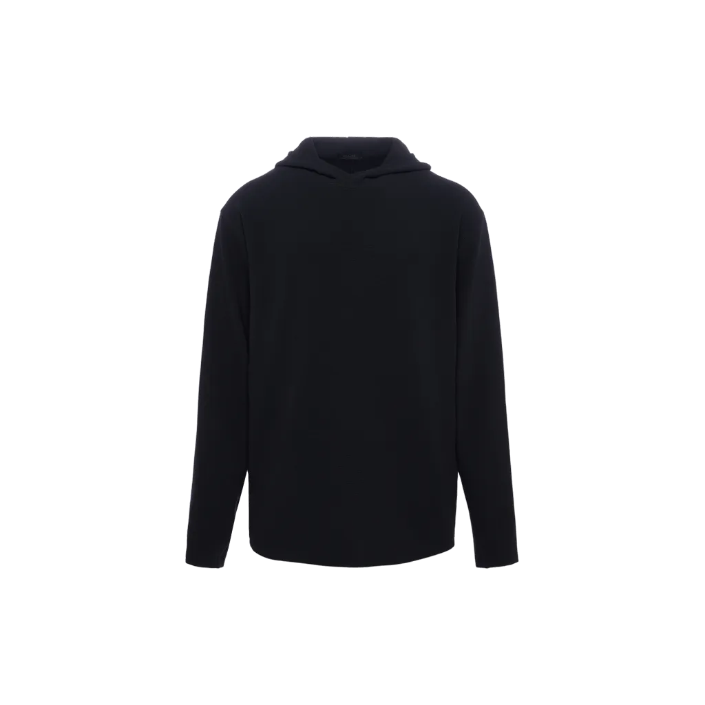 Men's Performance Waffle Hoodie | Black