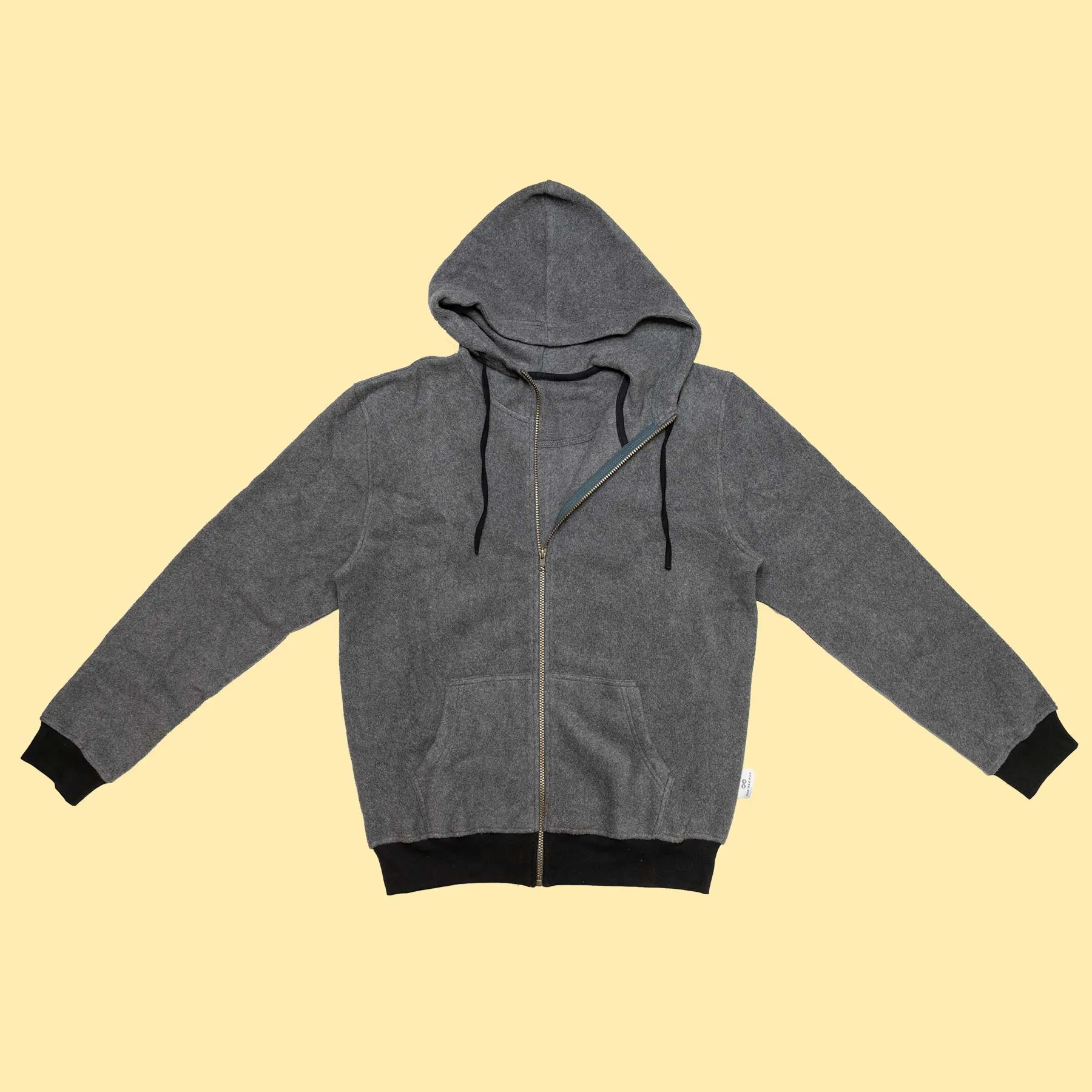 MONT TREMBLANT 100% Organic Cotton Fleece Hooded Zippered Sweatshirt (Unisex)