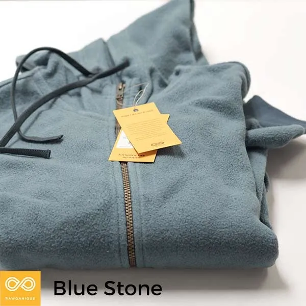 MONT TREMBLANT 100% Organic Cotton Fleece Hooded Zippered Sweatshirt (Unisex)
