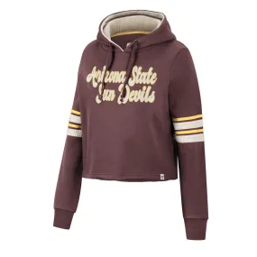 NCAA Arizona State Sun Devils Women's Colosseum Fashion Industry Cropped Hoodie