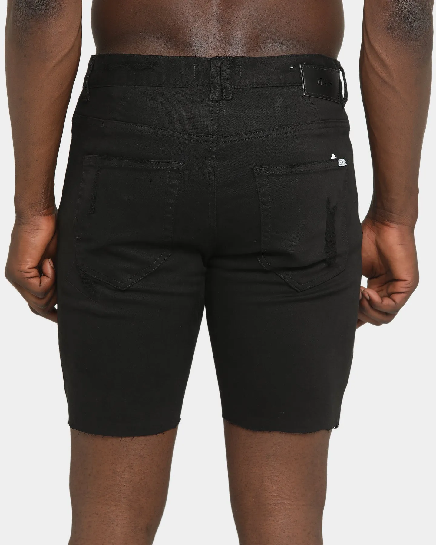 Nena And Pasadena Apocalypse Denim Shorts Black