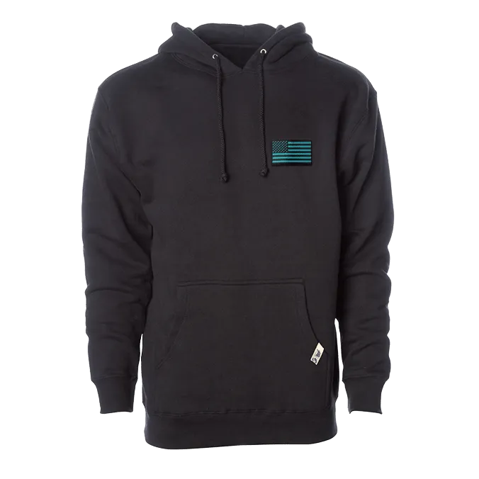 Old Glory Turquoise Hoodie