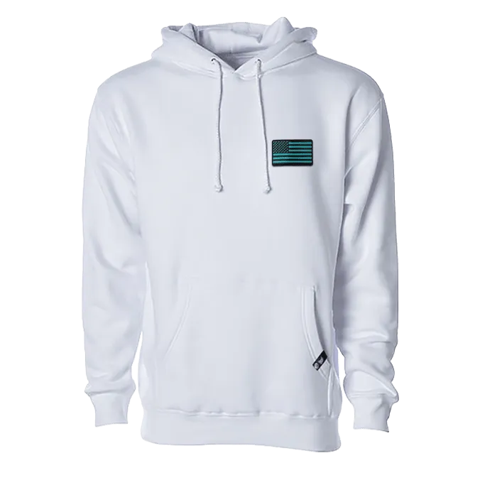 Old Glory Turquoise Hoodie