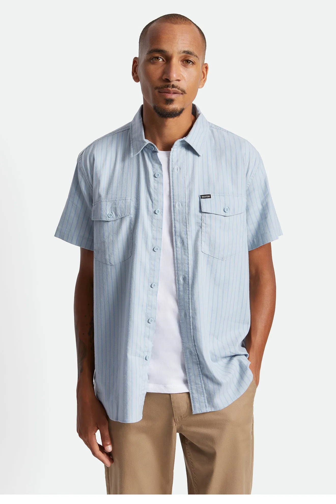 Olson Utility S/S Woven - Light Blue