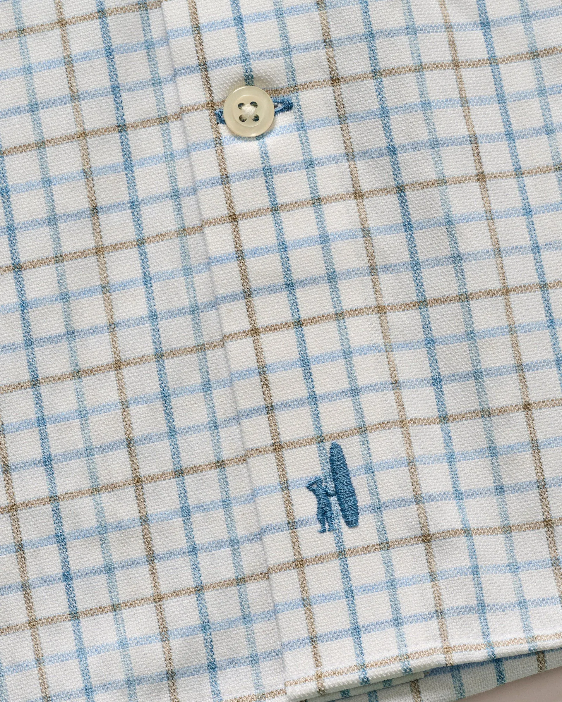 Paddock Performance Button Up Shirt-Malibu