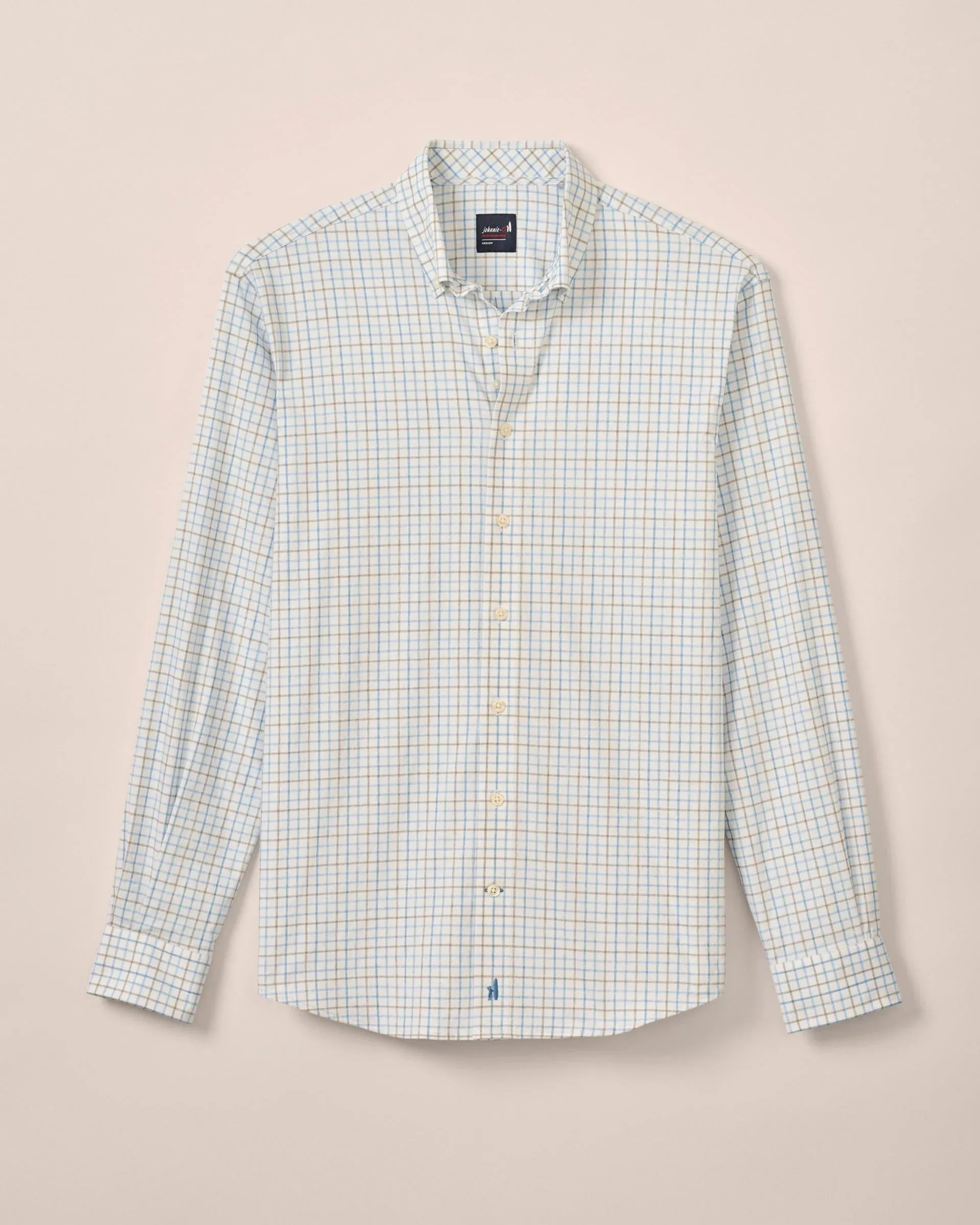 Paddock Performance Button Up Shirt-Malibu