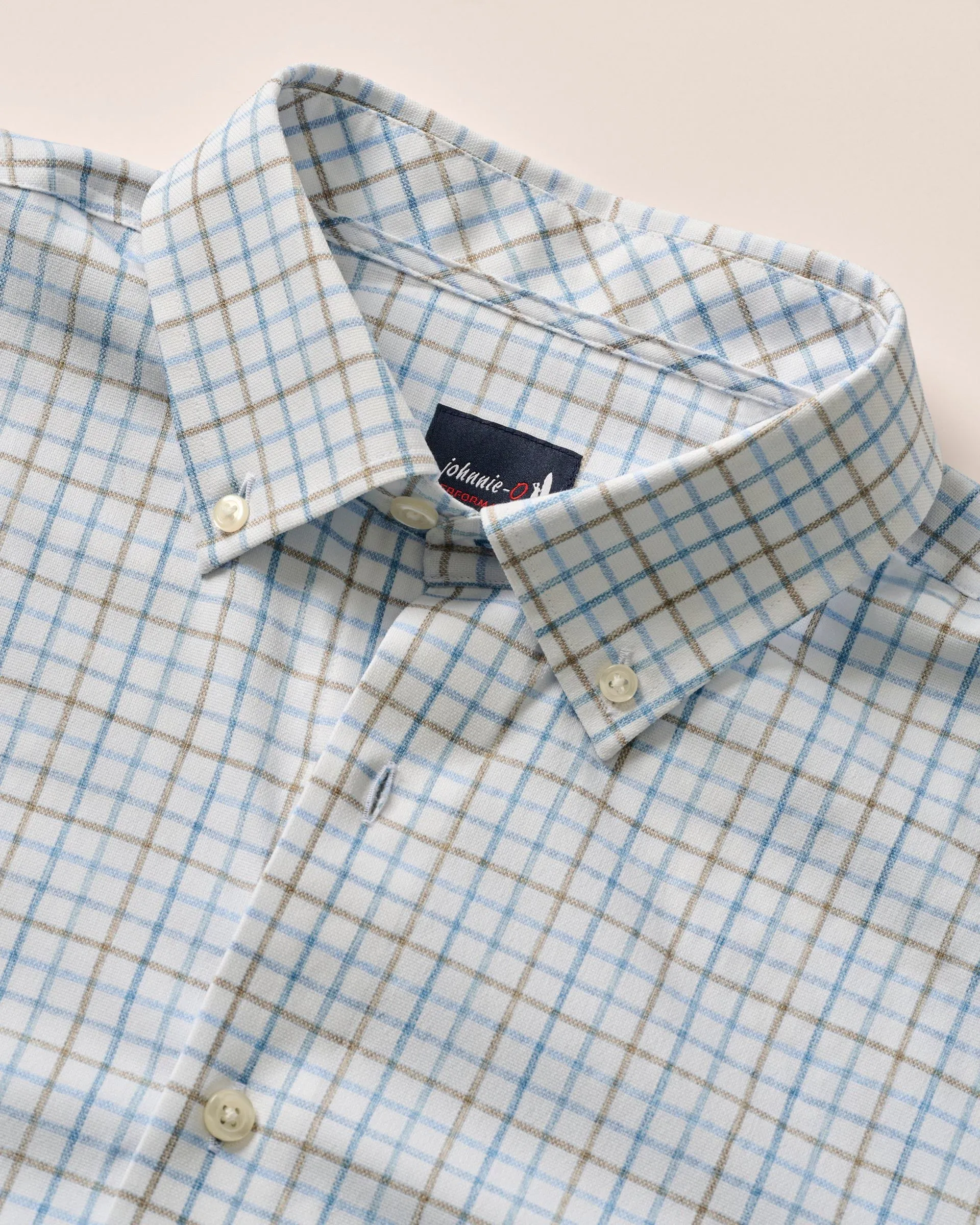 Paddock Performance Button Up Shirt-Malibu