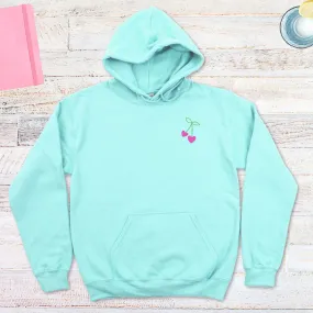 Peppermint Cherries Hooded Sweatshirt