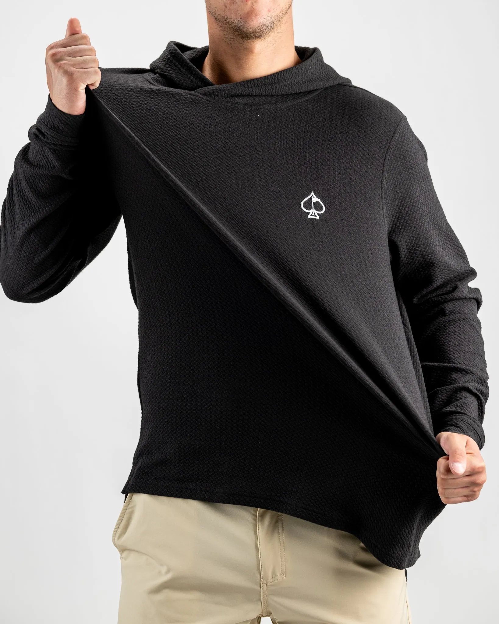 Player Preferred™ Waffle Knit Hoodie - Obsidian