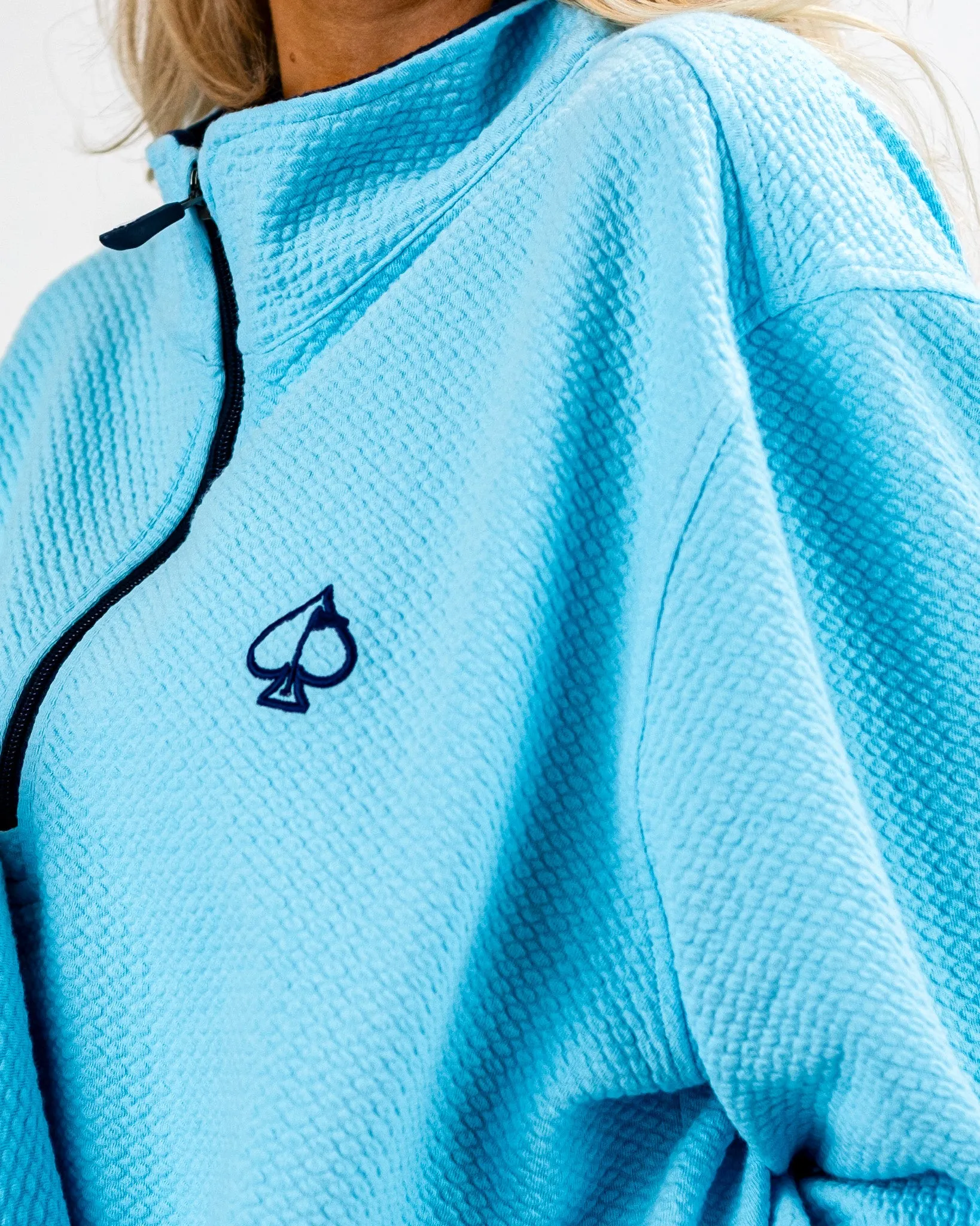 Player Preferred™ Waffle Knit Pullover - Sky Blue