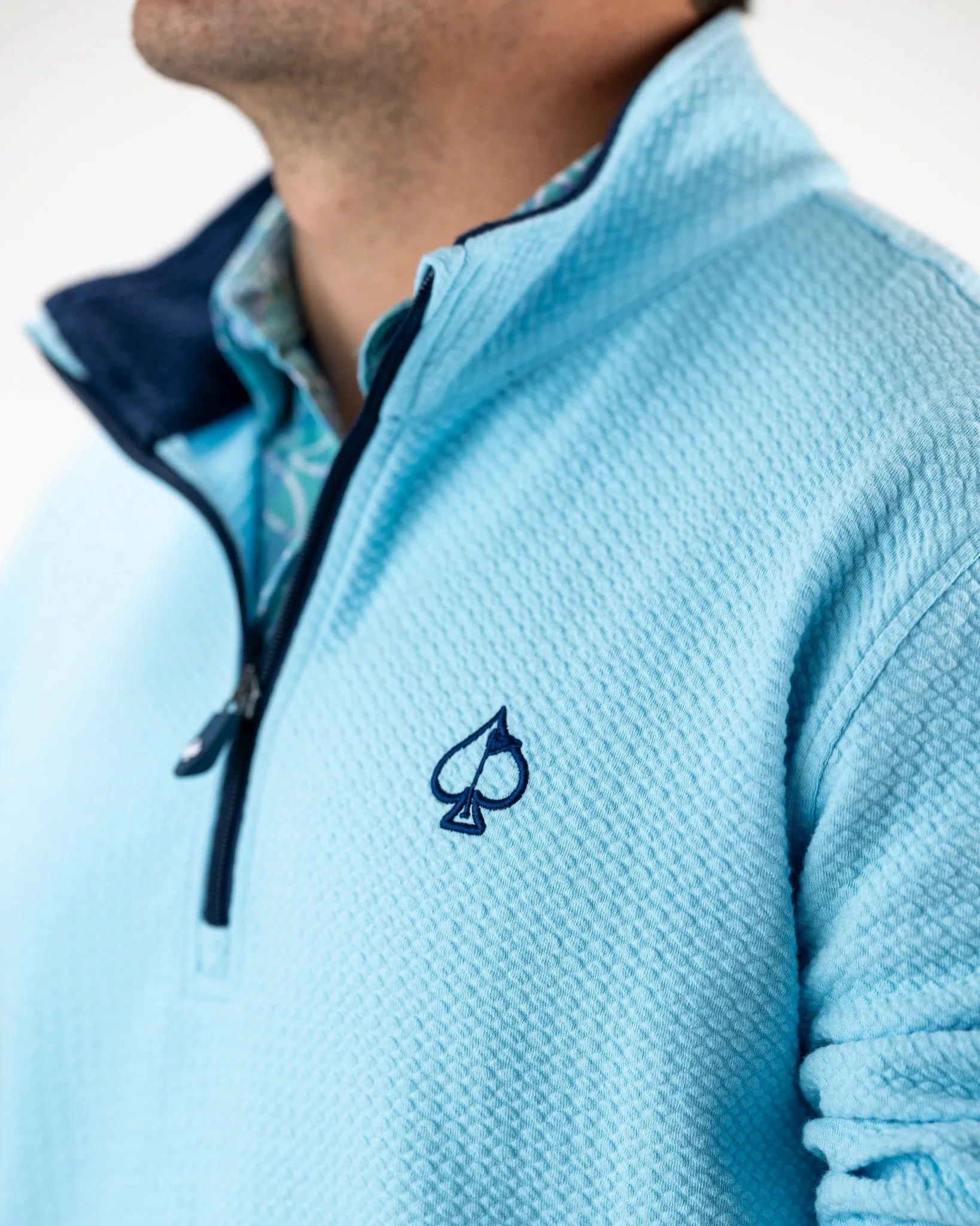 Player Preferred™ Waffle Knit Pullover - Sky Blue