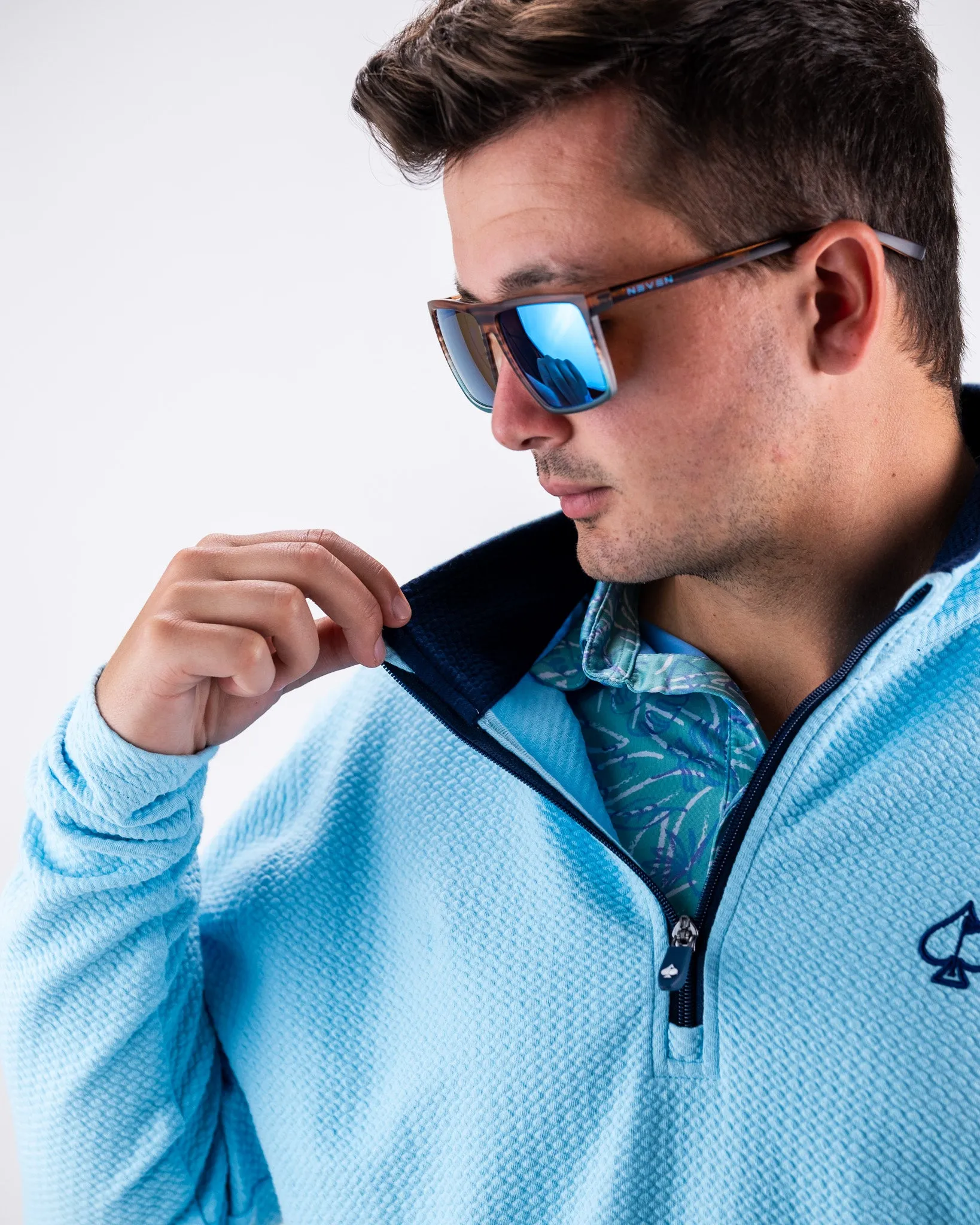 Player Preferred™ Waffle Knit Pullover - Sky Blue