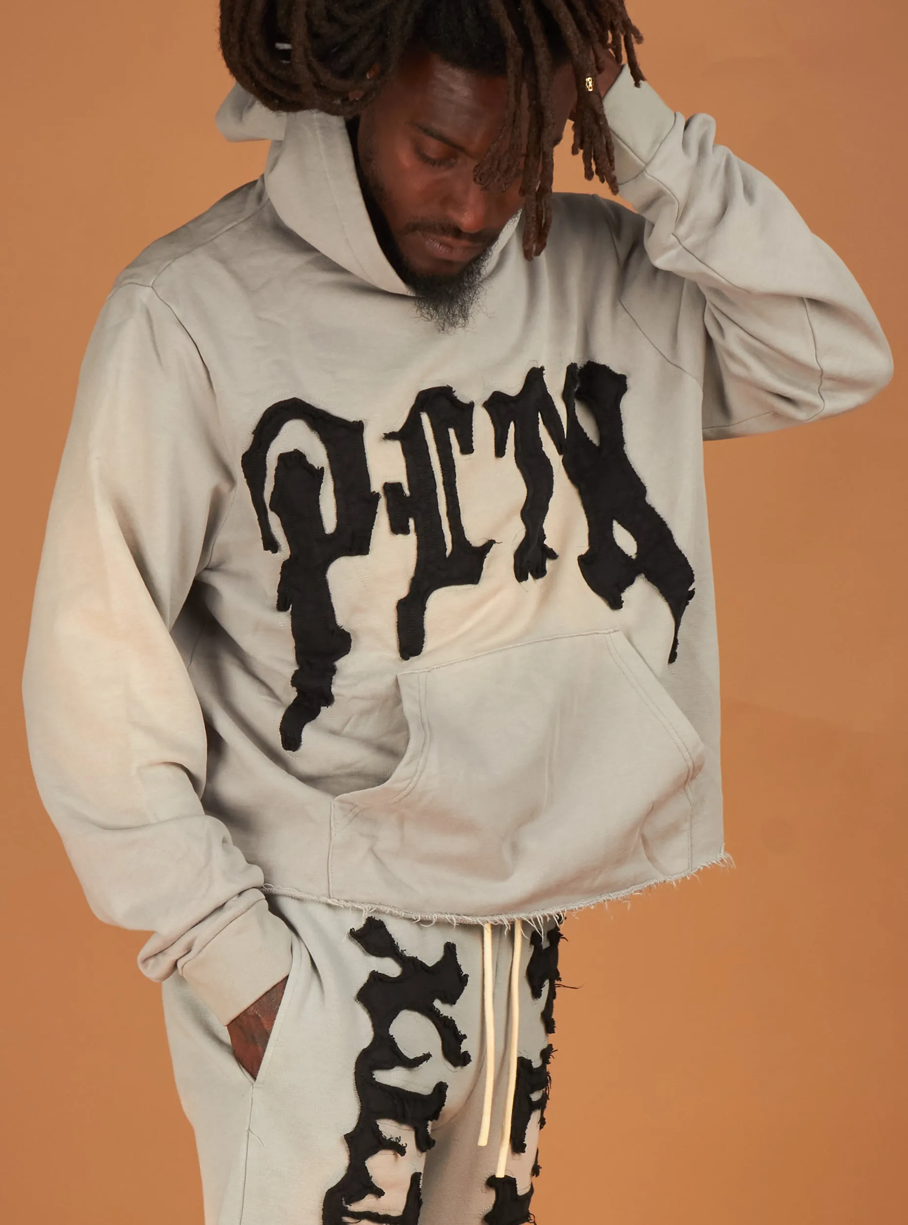 Politics Hoodie - Hale - Grey and Black - 302