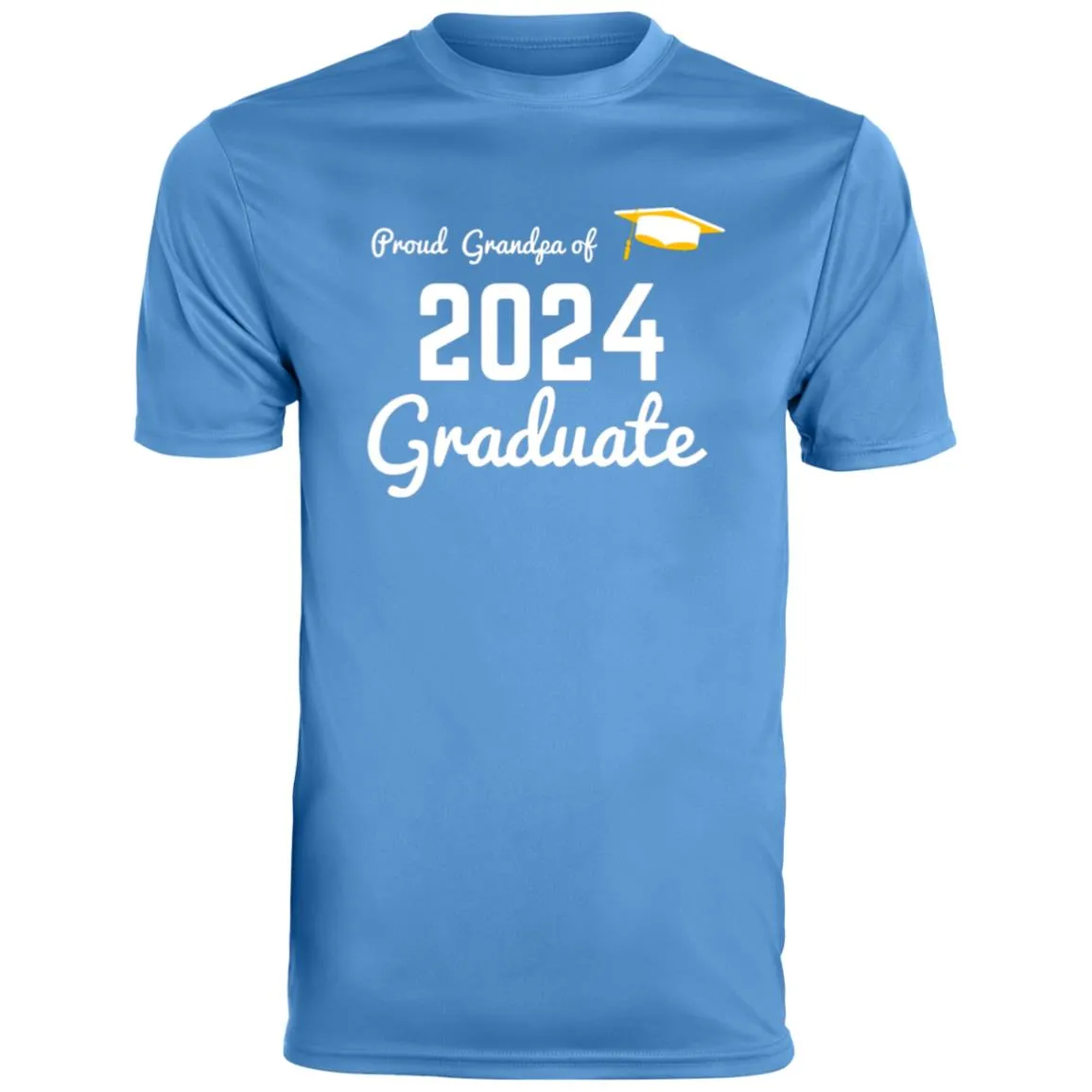 Proud Grandpa -- Graduate 2024 -- Men's Moisture-Wicking Tee