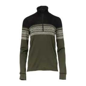Pullover DesignWool Marius Mock Neck Zip nordmarka Frauen