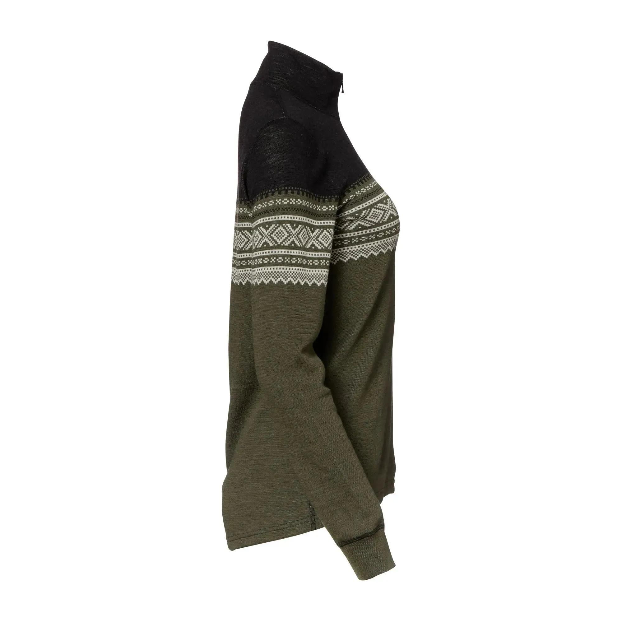 Pullover DesignWool Marius Mock Neck Zip nordmarka Frauen