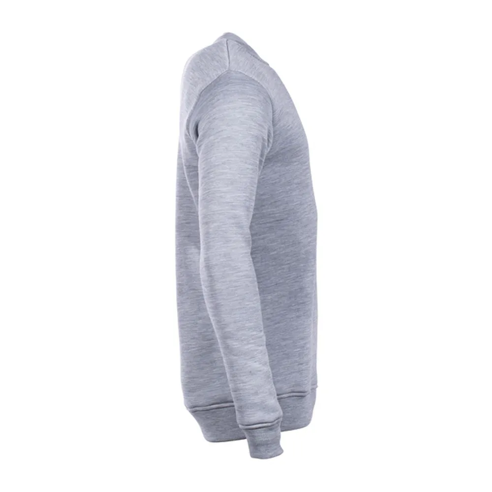 Pullover FleeceWool Crew Neck gray melange