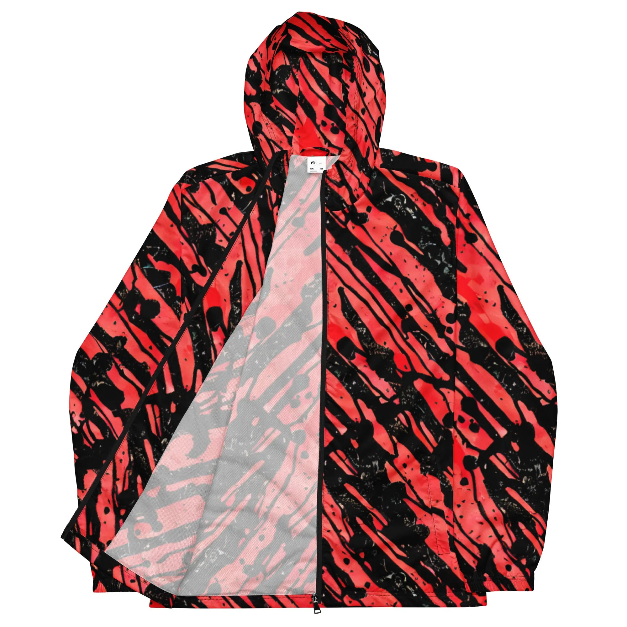 Red and Black Stripes windbreaker