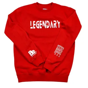 RED LEGENDARY PREMIUM PUFF MANTRA SWEATSHIRT (UNISEX)