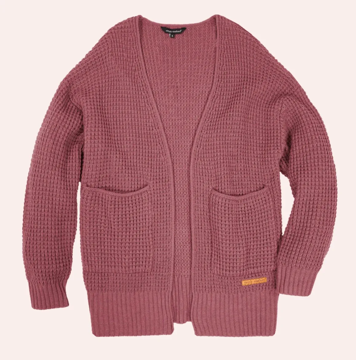 Rose Waffle Knit Cardi Simply Southern