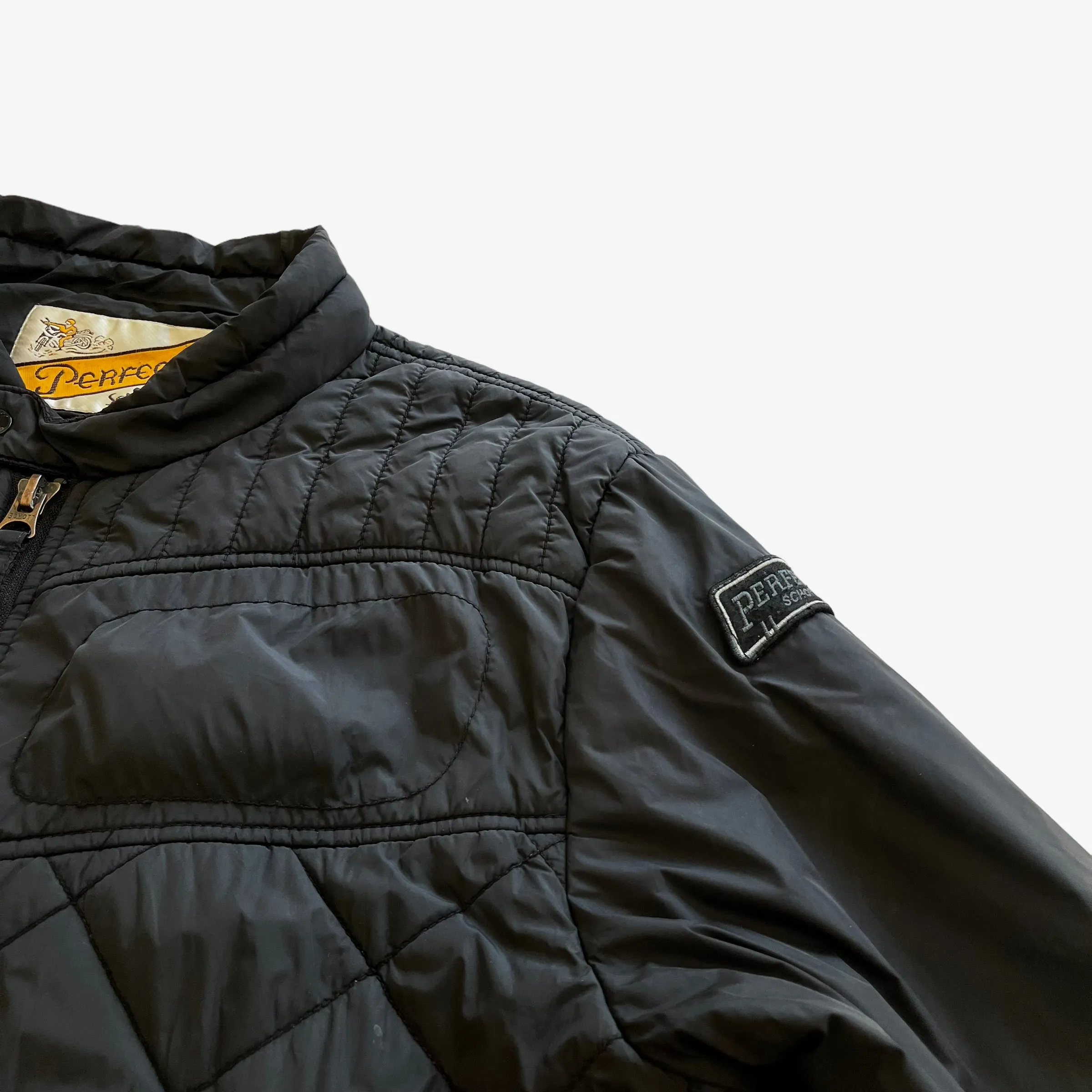 Schott Perfecto Quilted Puffer Jacket