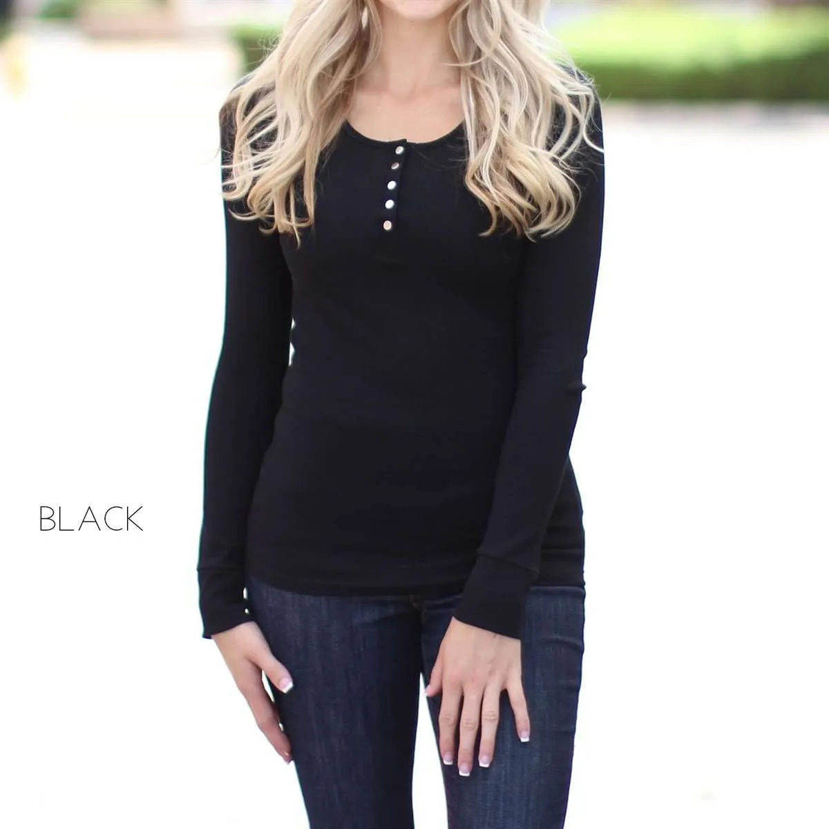 Snap Button Thermal Top
