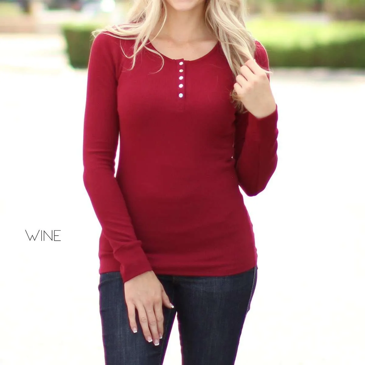 Snap Button Thermal Top