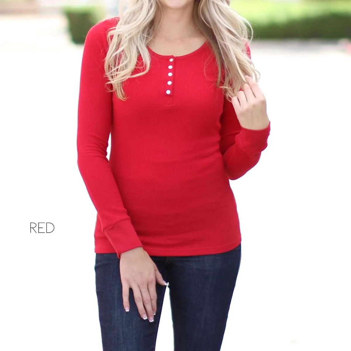Snap Button Thermal Top