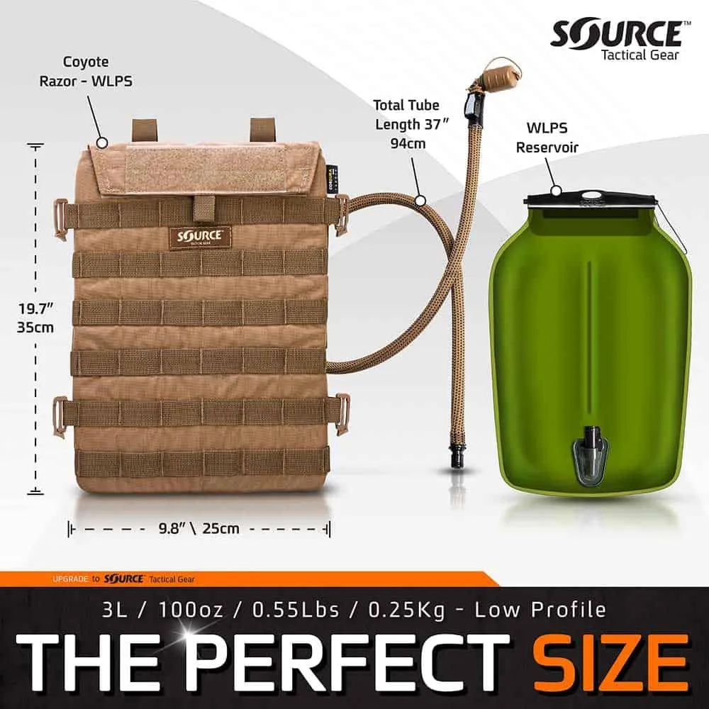 SOURCE Tactical Razor 3L Low Profile Hydration Pouch