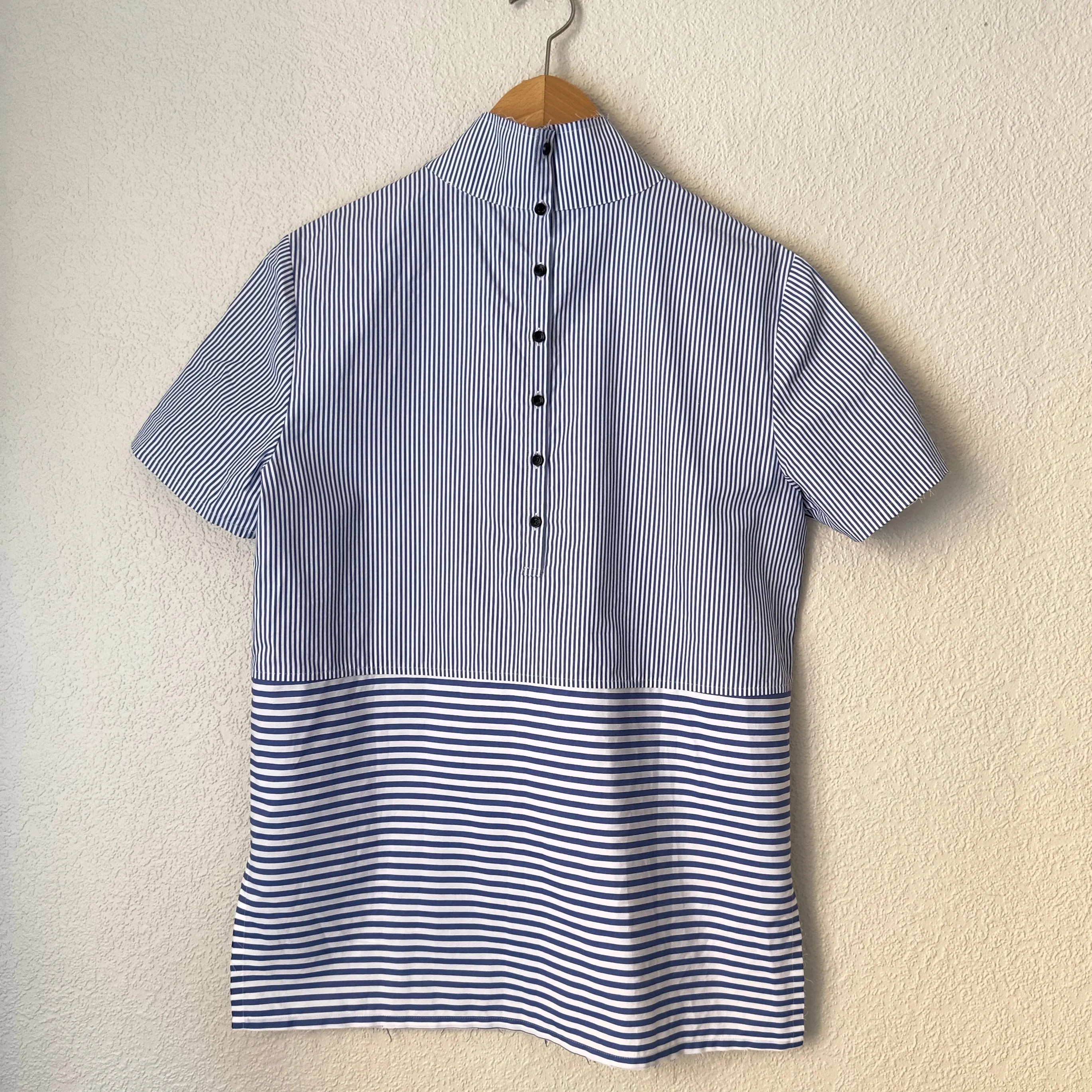 Striped Short Sleeve Shirt - Rika Studios