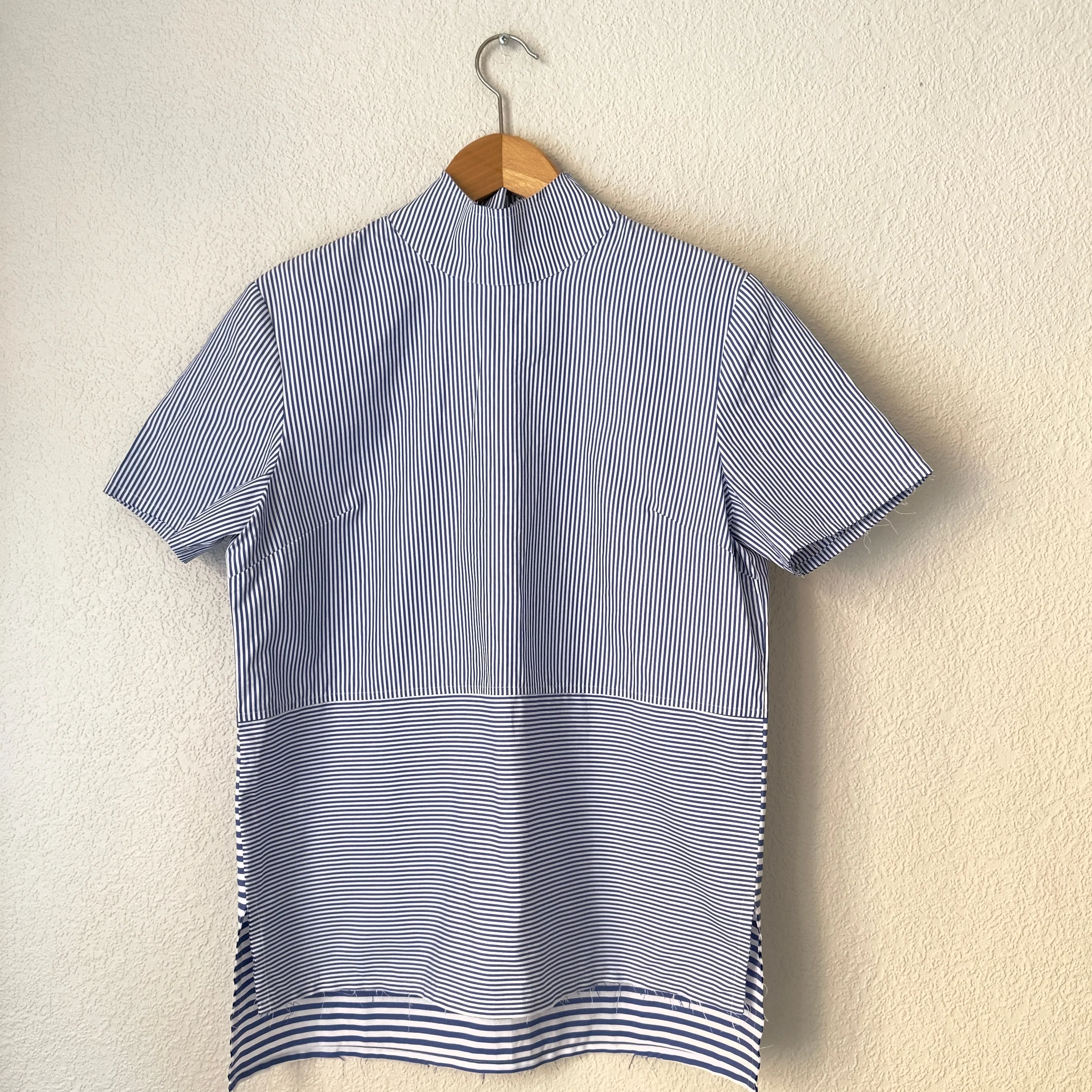 Striped Short Sleeve Shirt - Rika Studios