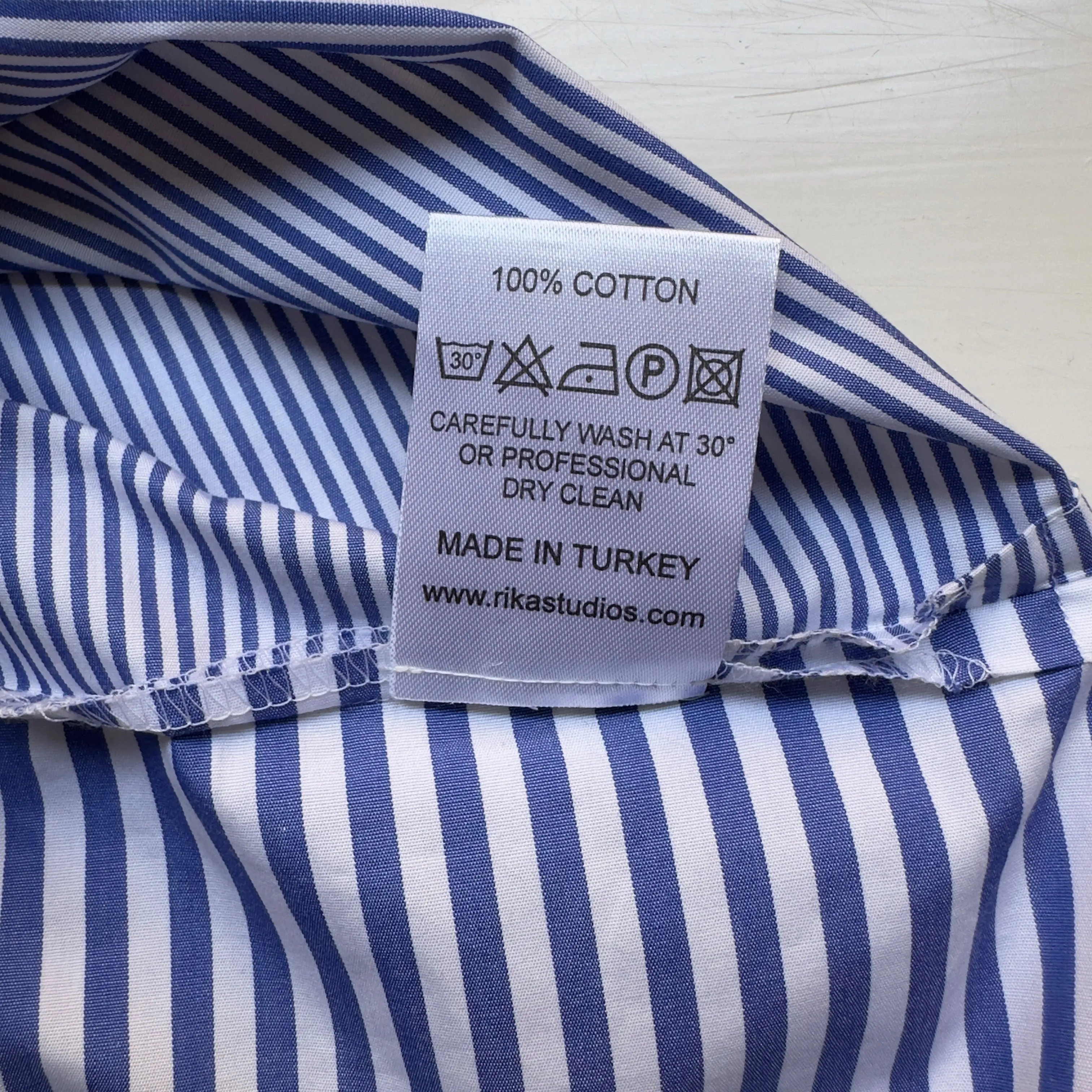 Striped Short Sleeve Shirt - Rika Studios