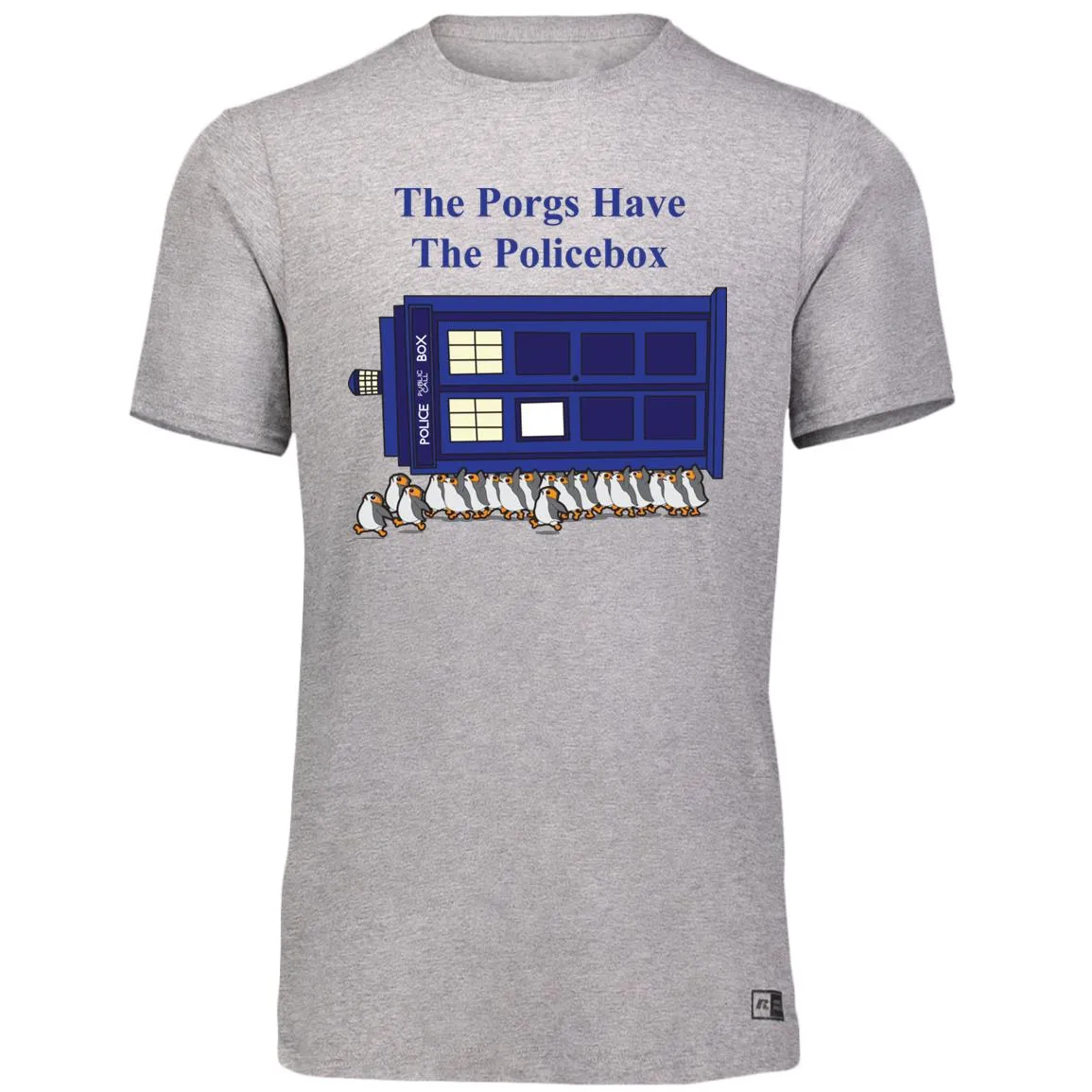 The Porgs Have the Police Box Unisex T-Sirt