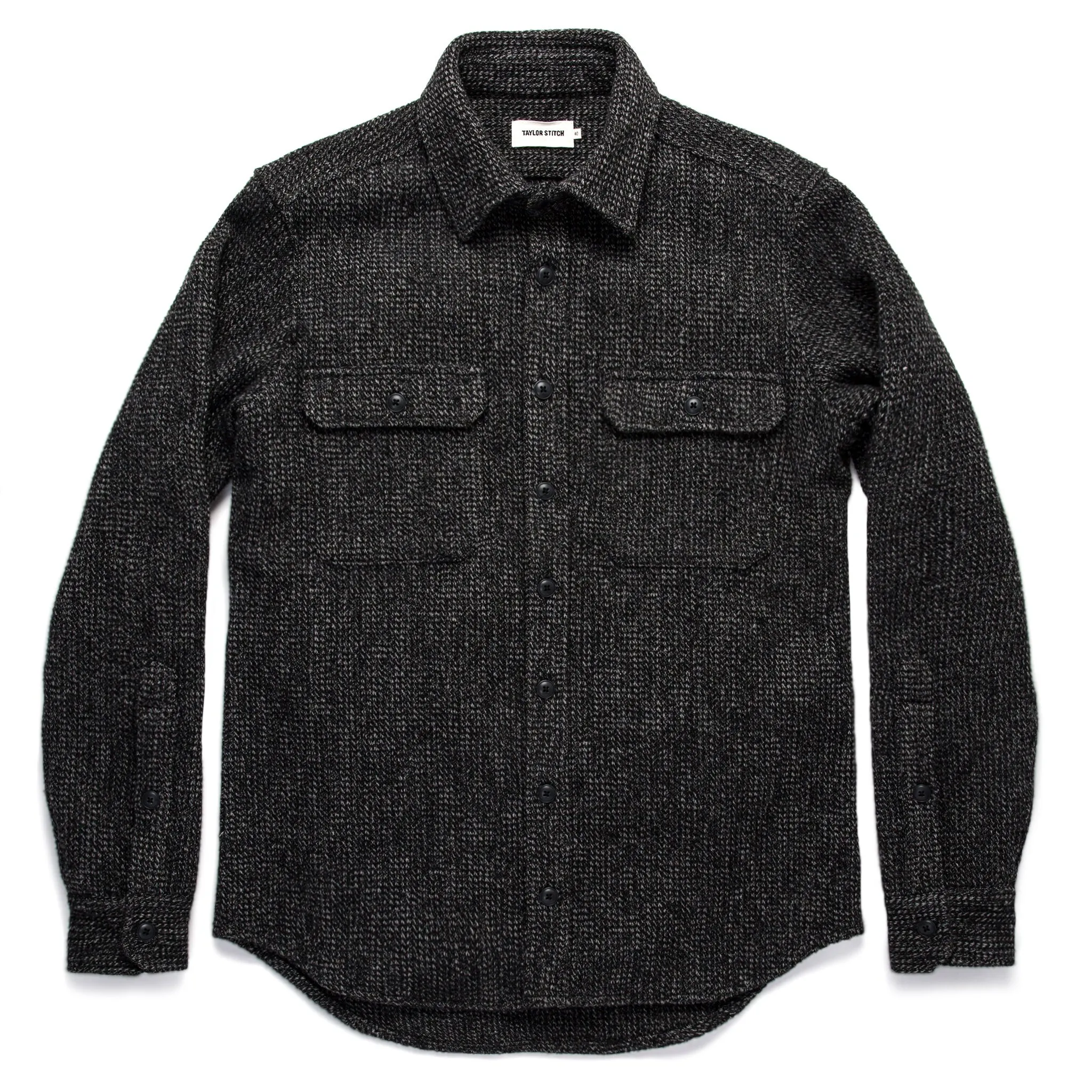 The Summit Shirt in Heather Charcoal Waffle