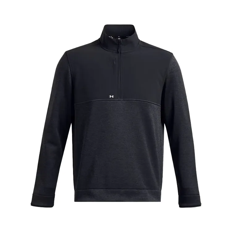 Under Armour Drive Storm HZ 1/2 Zip Golf Sweater - Black