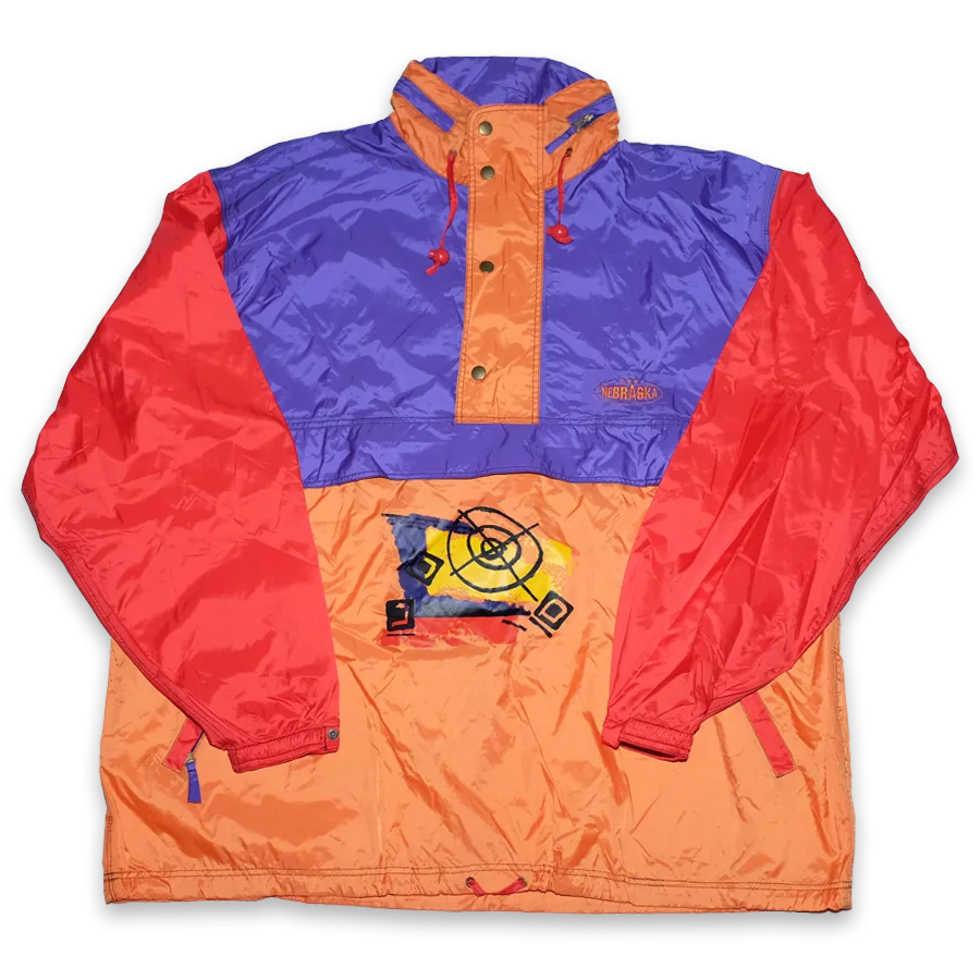 Vintage Nebraska Windbreaker XLarge