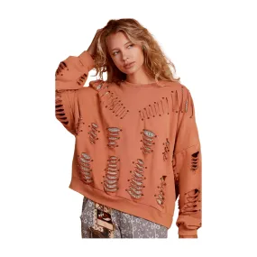 Vintage Washed Distressed Sweatshirt