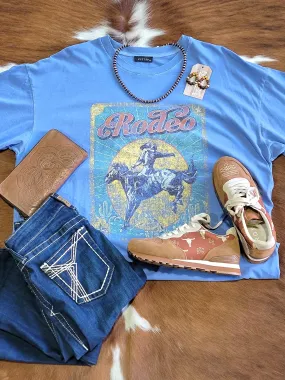 Walter Rodeo Cowboy Mineral Washed Graphic Tee