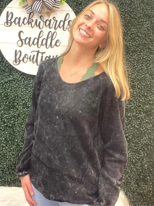Washed Thermal Top